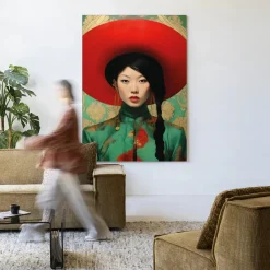 Sale Urban Cotton Wandkleed Amy in maat en frame naar keuze