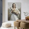Best Urban Cotton Wandkleed Baby Sheep in maat en frame naar keuze