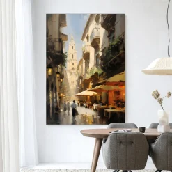 Online Urban Cotton Wandkleed Barcelona in maat en frame naar keuze