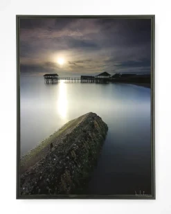 New Urban Cotton Wandkleed Batu Lamunan in maat en frame naar keuze