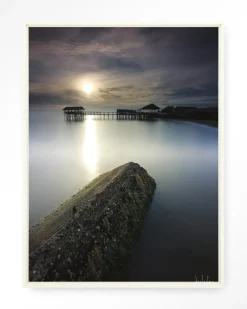 New Urban Cotton Wandkleed Batu Lamunan in maat en frame naar keuze