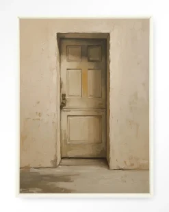 New Urban Cotton Wandkleed Beige Door in maat en frame naar keuze