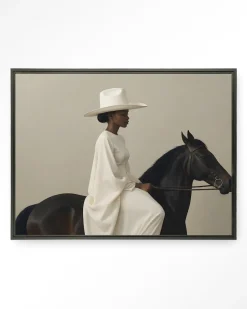 Urban Cotton Wandkleed Beige Rider in maat en frame naar keuze