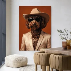 Urban Cotton Wandkleed Billy in maat en frame naar keuze