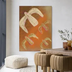 Urban Cotton Wandkleed Bird Rise in maat en frame naar keuze