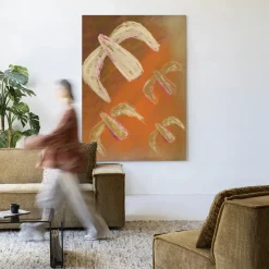 Urban Cotton Wandkleed Bird Rise in maat en frame naar keuze