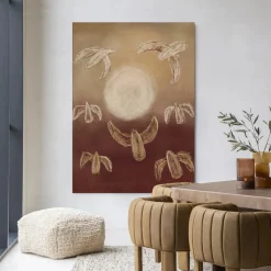 Clearance Urban Cotton Wandkleed Birds By Night in maat en frame naar keuze