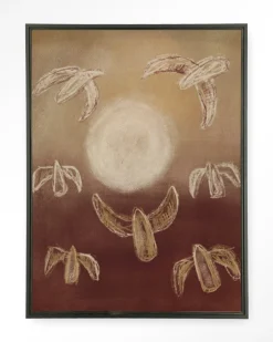 Clearance Urban Cotton Wandkleed Birds By Night in maat en frame naar keuze