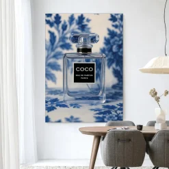 Best Urban Cotton Wandkleed Bleu Scent in maat en frame naar keuze