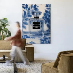 Best Urban Cotton Wandkleed Bleu Scent in maat en frame naar keuze