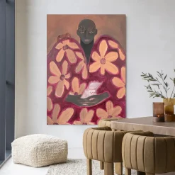 New Urban Cotton Wandkleed Borrowed Home in maat en frame naar keuze