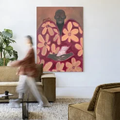 New Urban Cotton Wandkleed Borrowed Home in maat en frame naar keuze