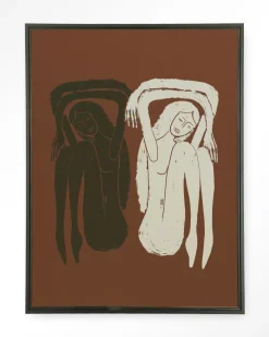 Outlet Urban Cotton Wandkleed Bound Together in maat en frame naar keuze