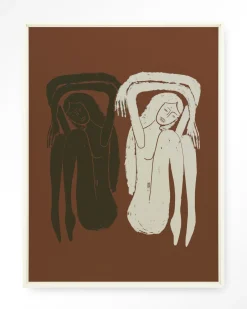 Outlet Urban Cotton Wandkleed Bound Together in maat en frame naar keuze