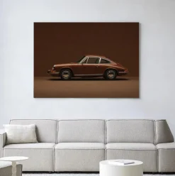 New Urban Cotton Wandkleed Brown Porsche in maat en frame naar keuze