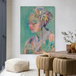 Urban Cotton Wandkleed Calm in maat en frame naar keuze