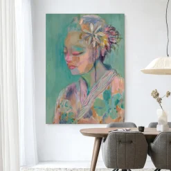 Urban Cotton Wandkleed Calm in maat en frame naar keuze