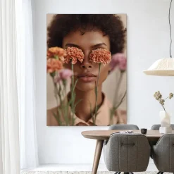 Sale Urban Cotton Wandkleed Carnation in maat en frame naar keuze