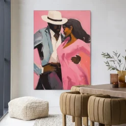 Hot Urban Cotton Wandkleed Cha Cha Cha in maat en frame naar keuze