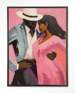 Hot Urban Cotton Wandkleed Cha Cha Cha in maat en frame naar keuze