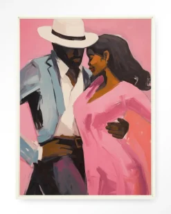 Hot Urban Cotton Wandkleed Cha Cha Cha in maat en frame naar keuze