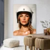 Clearance Urban Cotton Wandkleed Chanel Helmet in maat en frame naar keuze