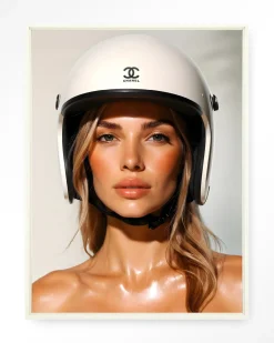Clearance Urban Cotton Wandkleed Chanel Helmet in maat en frame naar keuze