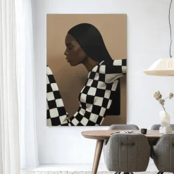 Sale Urban Cotton Wandkleed Chezzy in maat en frame naar keuze