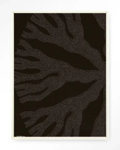 Sale Urban Cotton Wandkleed Circle Dark in maat en frame naar keuze