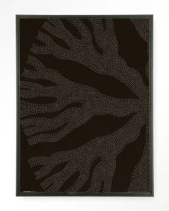 Sale Urban Cotton Wandkleed Circle Dark in maat en frame naar keuze