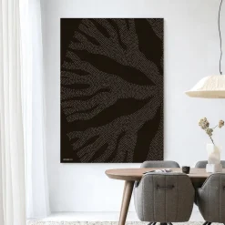 Sale Urban Cotton Wandkleed Circle Dark in maat en frame naar keuze