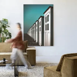 Clearance Urban Cotton Wandkleed City Life @ The Beach in maat en frame naar keuze