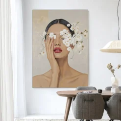 Discount Urban Cotton Wandkleed Clarince in maat en frame naar keuze