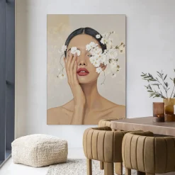 Discount Urban Cotton Wandkleed Clarince in maat en frame naar keuze