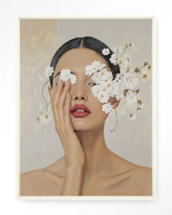 Discount Urban Cotton Wandkleed Clarince in maat en frame naar keuze