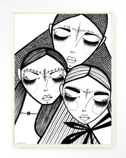 Urban Cotton Wandkleed Close in maat en frame naar keuze