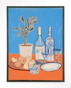 Urban Cotton Wandkleed Cocktail Table in maat en frame naar keuze