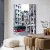 Sale Urban Cotton Wandkleed Complementary Bus in maat en frame naar keuze