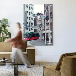 Sale Urban Cotton Wandkleed Complementary Bus in maat en frame naar keuze