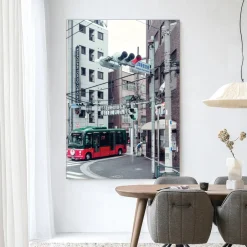 Sale Urban Cotton Wandkleed Complementary Bus in maat en frame naar keuze