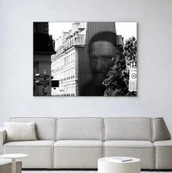 Discount Urban Cotton Wandkleed Concrete Contrast Crusher in maat en frame naar keuze