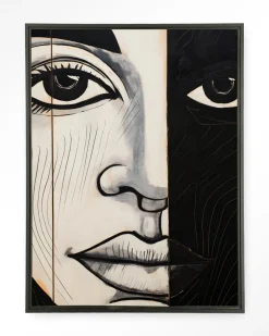 Discount Urban Cotton Wandkleed Contrast in maat en frame naar keuze