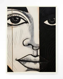 Discount Urban Cotton Wandkleed Contrast in maat en frame naar keuze