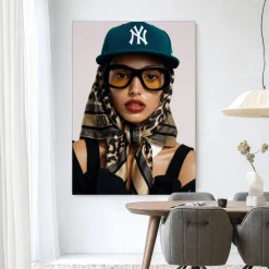 Discount Urban Cotton Wandkleed Cool Girl in maat en frame naar keuze