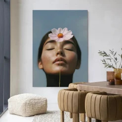 Online Urban Cotton Wandkleed Cosmos in maat en frame naar keuze