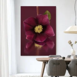 Discount Urban Cotton Wandkleed De Elegantie Van De Kerstroos in maat en frame naar keuze