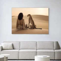 Sale Urban Cotton Wandkleed Desert Gazing in maat en frame naar keuze