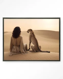 Sale Urban Cotton Wandkleed Desert Gazing in maat en frame naar keuze