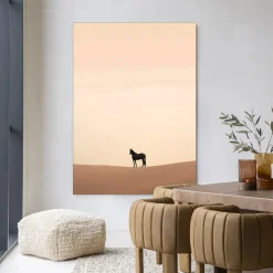 Discount Urban Cotton Wandkleed Desert Horse in maat en frame naar keuze
