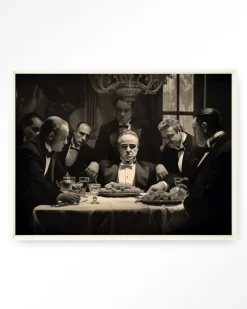 Outlet Urban Cotton Wandkleed Dinner With Gangsters in maat en frame naar keuze